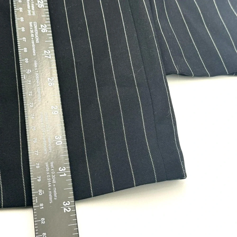 ENGLISH LAUNDRY Men's 44R Black Striped‎ Lined Formal Suit Jacket Blazer Career
